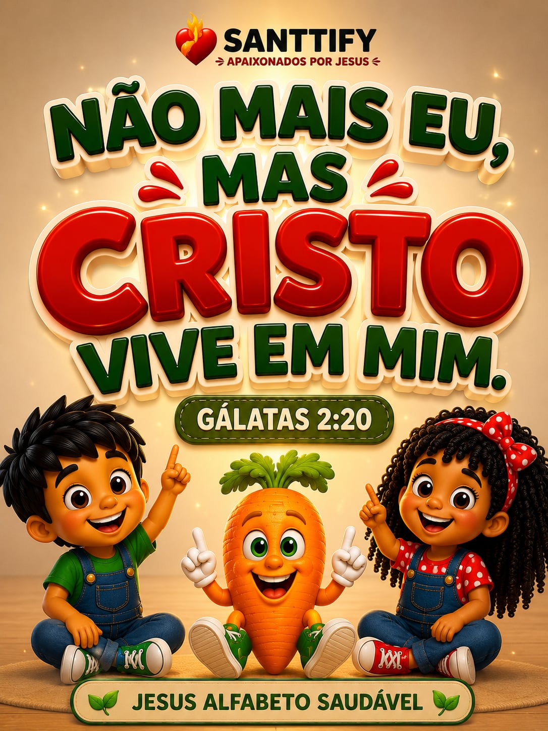 Não mais eu, mas Cristo vive em mim ❤️