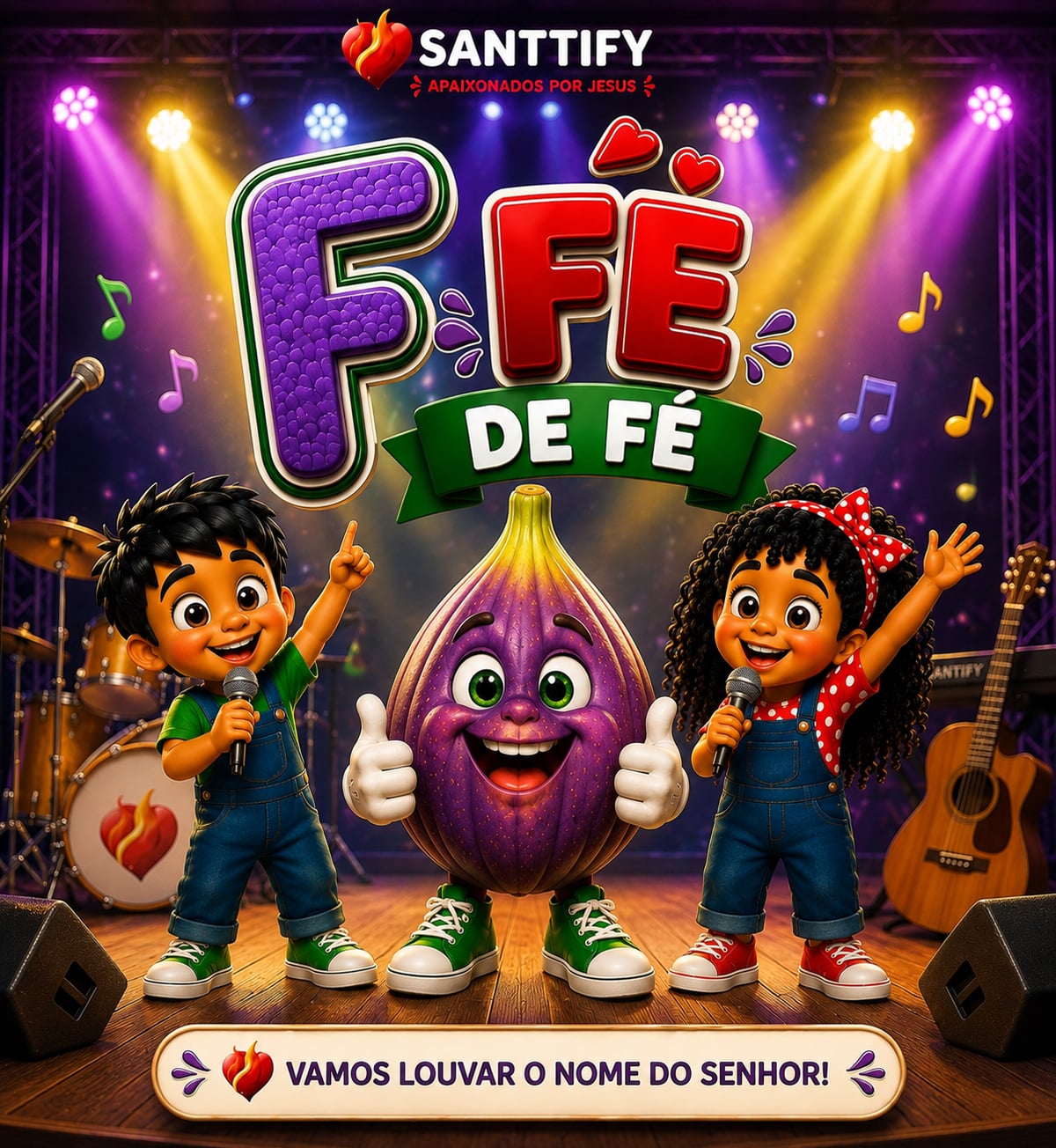 F de Fé — Vamos Louvar o Nome do Senhor!
